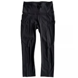 lululemon Fast & Free Crop Nulux 19” Black Leggings